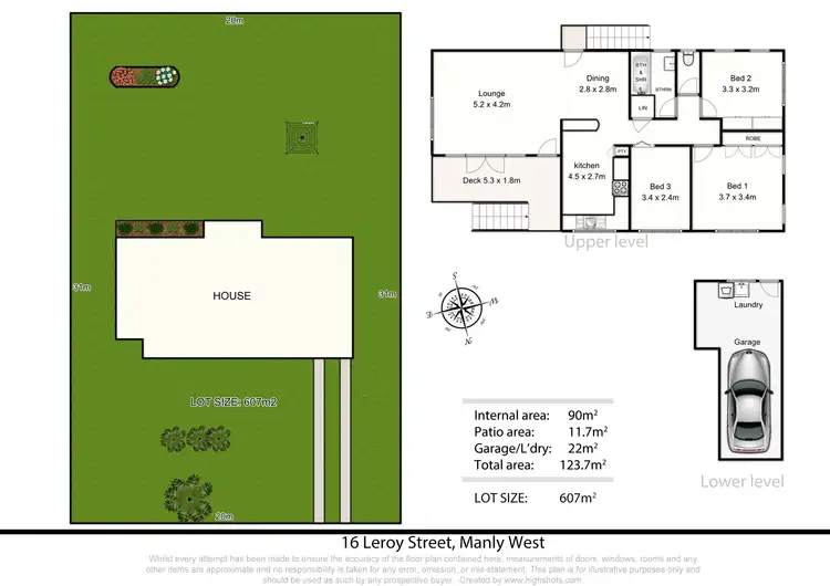 Floorplan of Homely house listing, 16 Leroy Street, Manly West QLD 4179