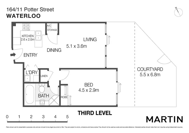 Floorplan of Homely apartment listing, 164/11 Potter Street, Waterloo NSW 2017
