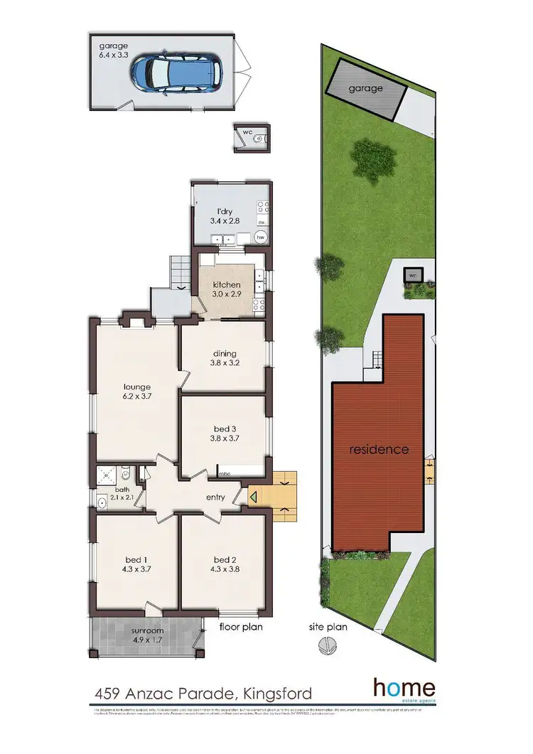 Floorplan of Homely house listing, 459 Anzac Parade, Kingsford NSW 2032