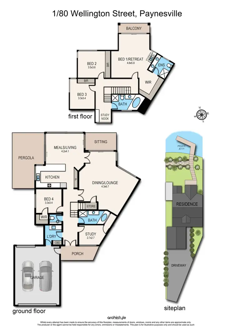 Floorplan of Homely house listing, 1/80 Wellington Street, Paynesville VIC 3880