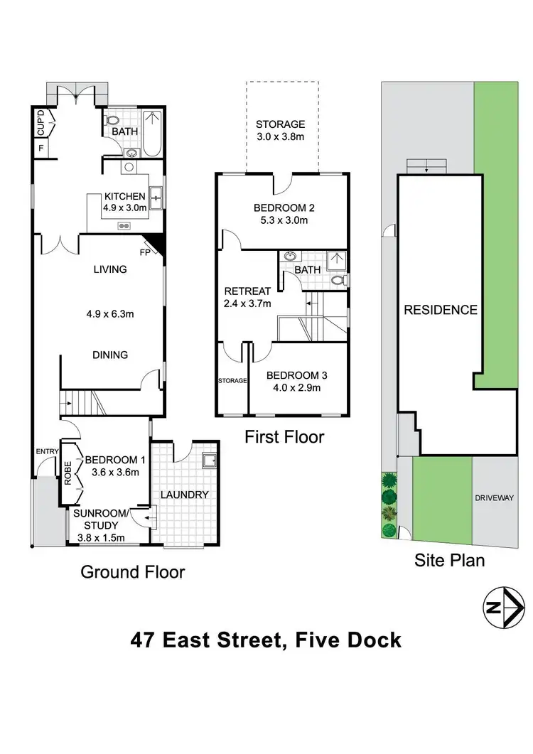 Floorplan of Homely house listing, 47 East Street, Five Dock NSW 2046