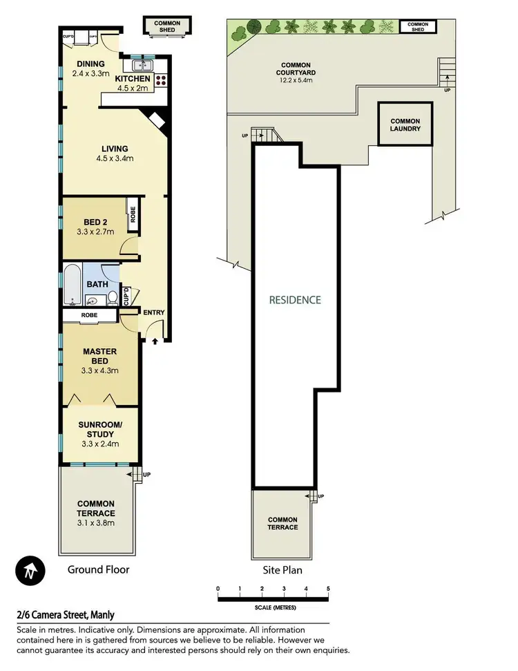 Floorplan of Homely apartment listing, 2/6 Camera Street, Manly NSW 2095