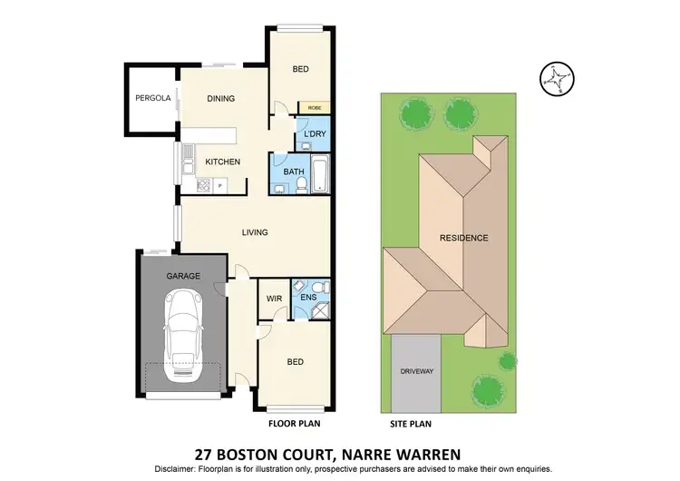 Floorplan of Homely house listing, 27 Boston Court, Narre Warren VIC 3805