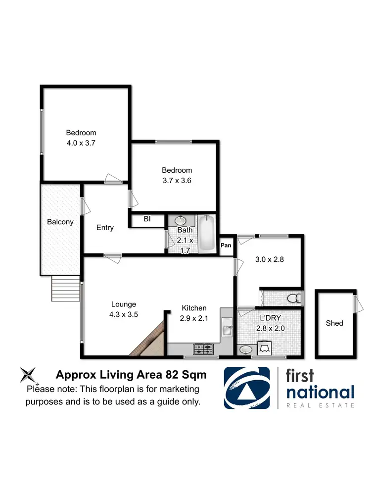 Floorplan of Homely house listing, 64 Knocklofty Terrace, West Hobart TAS 7000
