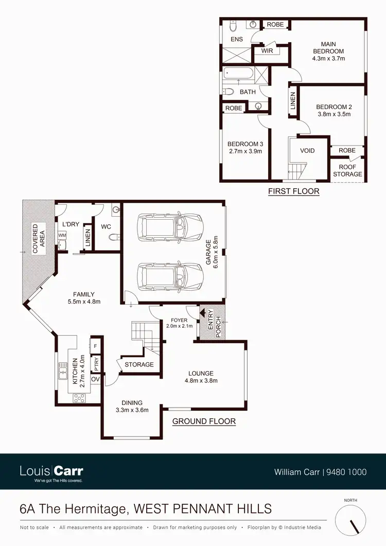 Floorplan of Homely semi-detached listing, 6A The Hermitage, West Pennant Hills NSW 2125