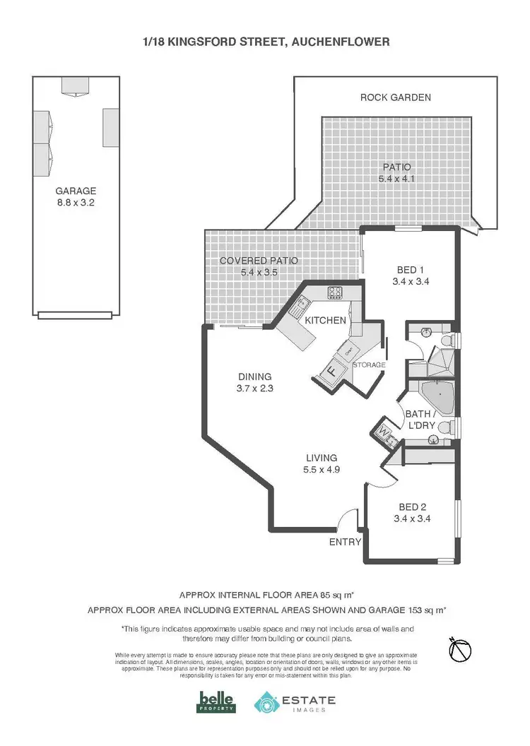 Floorplan of Homely unit listing, 1/18 Kingsford Street, Auchenflower QLD 4066