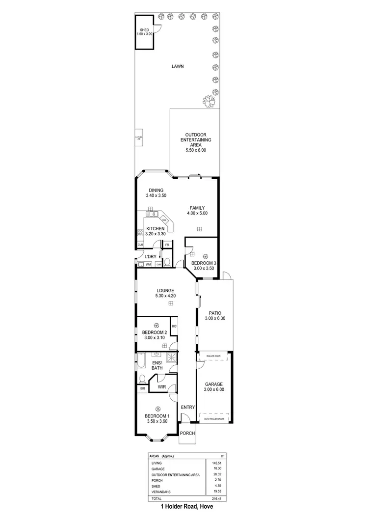 Floorplan of Homely house listing, 1 Holder Road, Hove SA 5048