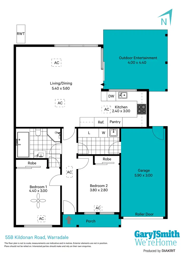 Floorplan of Homely house listing, 55B Kildonan Road, Warradale SA 5046