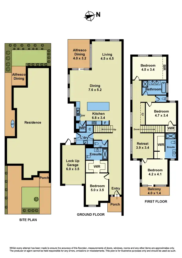Floorplan of Homely townhouse listing, 58A Kernot Street, South Kingsville VIC 3015