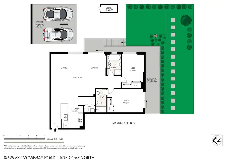 Floorplan of Homely apartment listing, 8/626-632 Mowbray Road, Lane Cove North NSW 2066