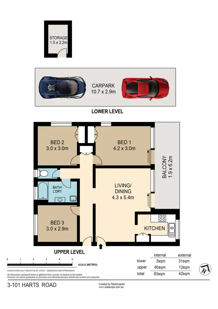 Floorplan of Homely unit listing, 3/101 Harts Road, Indooroopilly QLD 4068