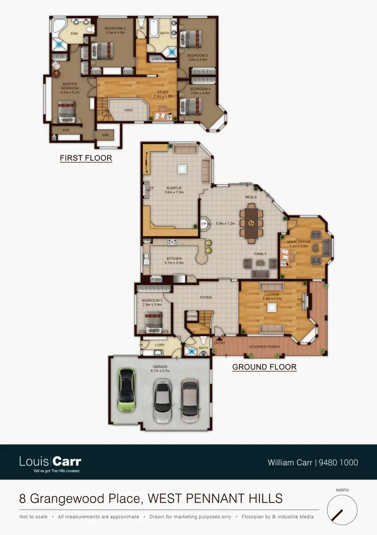 Floorplan of Homely house listing, 8 Grangewood Place, West Pennant Hills NSW 2125