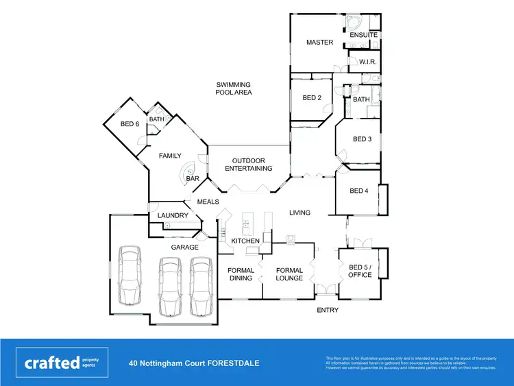 Floorplan of Homely house listing, 40 Nottingham Court, Forestdale QLD 4118