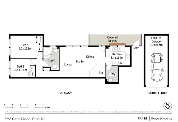 Floorplan of Homely apartment listing, 8/68 Kurnell Road, Cronulla NSW 2230