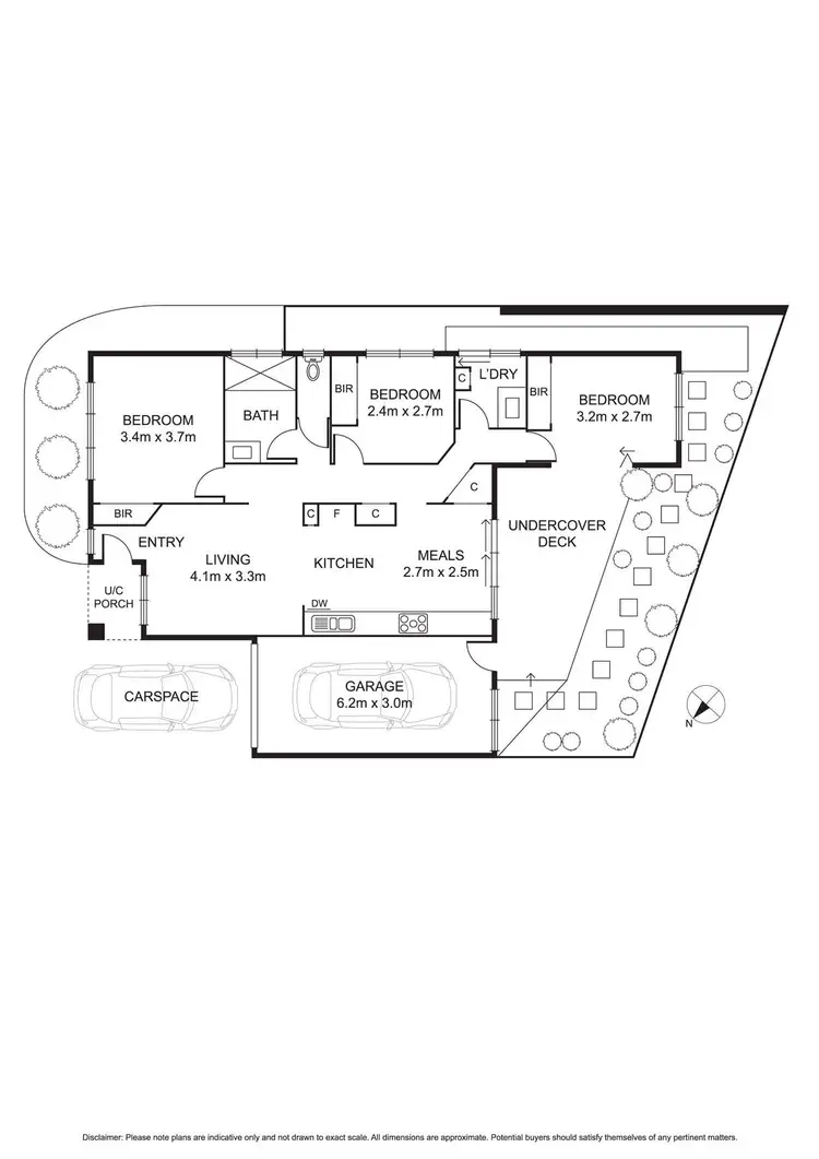 Floorplan of Homely unit listing, 2/4 Jelf Court, Fawkner VIC 3060
