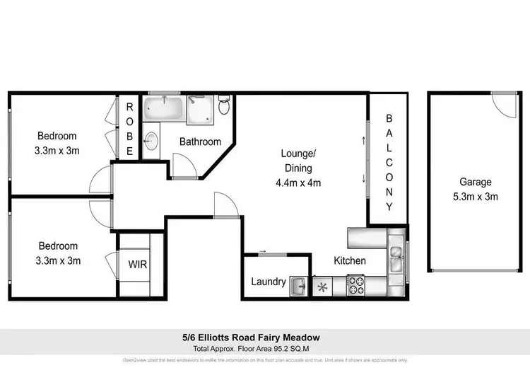 Floorplan of Homely unit listing, 5/6-8 Elliotts Road, Fairy Meadow NSW 2519