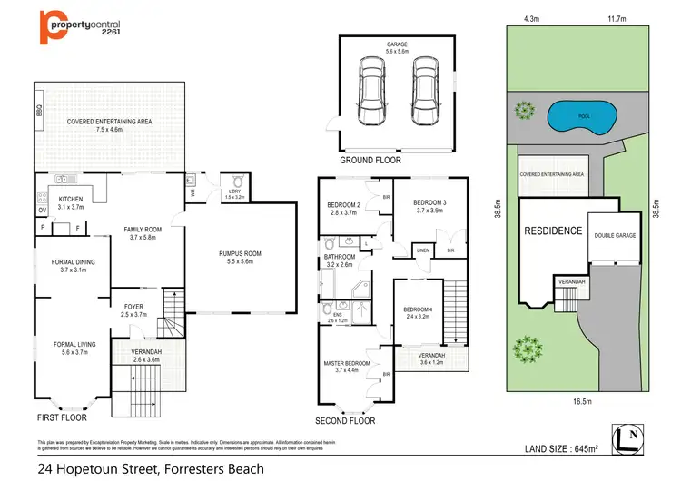 Floorplan of Homely house listing, 24 Hopetoun Street, Forresters Beach NSW 2260