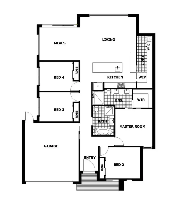 Floorplan of Homely house listing, 52B O'Connor Road, Knoxfield VIC 3180