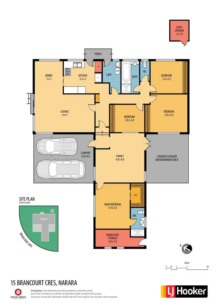 Floorplan of Homely house listing, 15 Brancourt Crescent, Narara NSW 2250