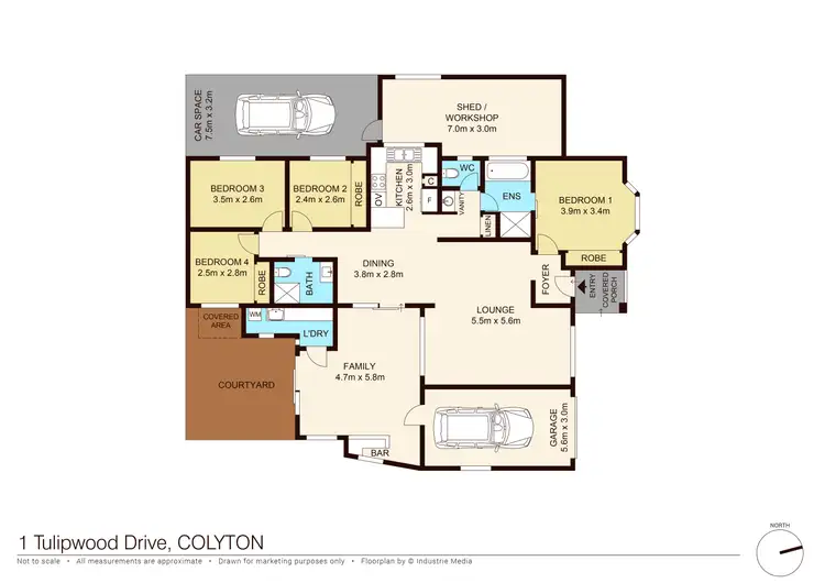 Floorplan of Homely house listing, 1 Tulipwood Drive, Colyton NSW 2760