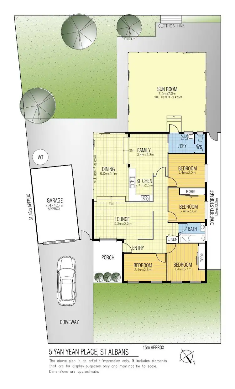 Floorplan of Homely house listing, 5 Yan Yean Place, St Albans VIC 3021
