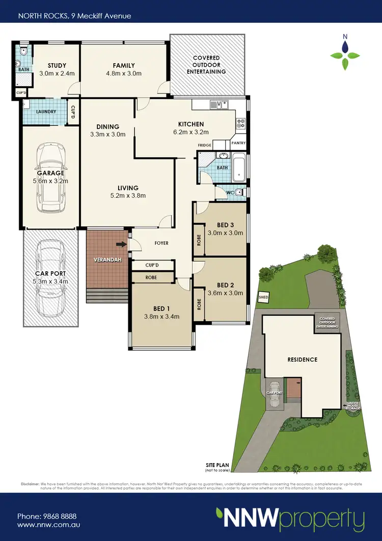 Floorplan of Homely house listing, 9 Meckiff Avenue, North Rocks NSW 2151