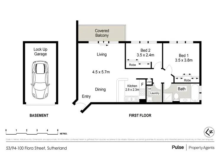 Floorplan of Homely apartment listing, 53/94-100 Flora Street, Sutherland NSW 2232