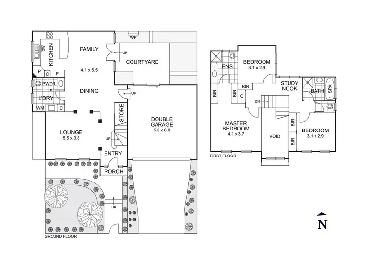Floorplan of Homely townhouse listing, 1/11 June Crescent, Templestowe VIC 3106