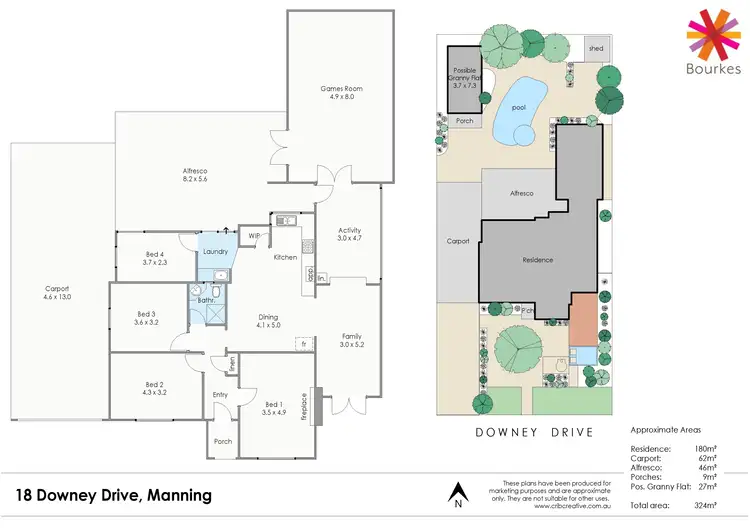 Floorplan of Homely house listing, 18 Downey Drive, Manning WA 6152