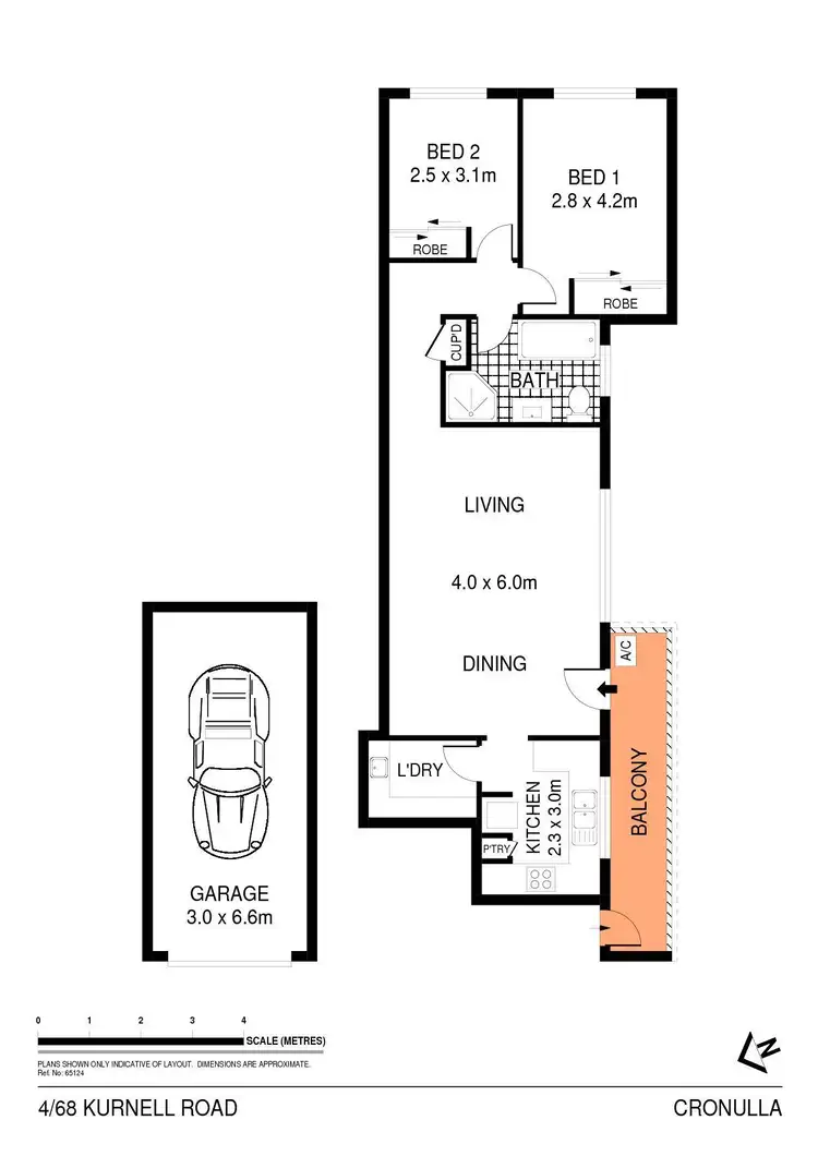 Floorplan of Homely apartment listing, 4/68 Kurnell Road, Cronulla NSW 2230