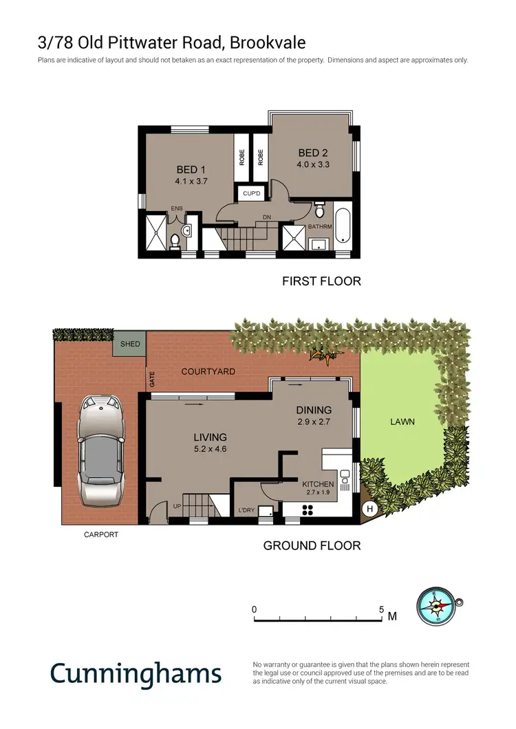 Floorplan of Homely townhouse listing, 3/78 Old Pittwater Road, Brookvale NSW 2100