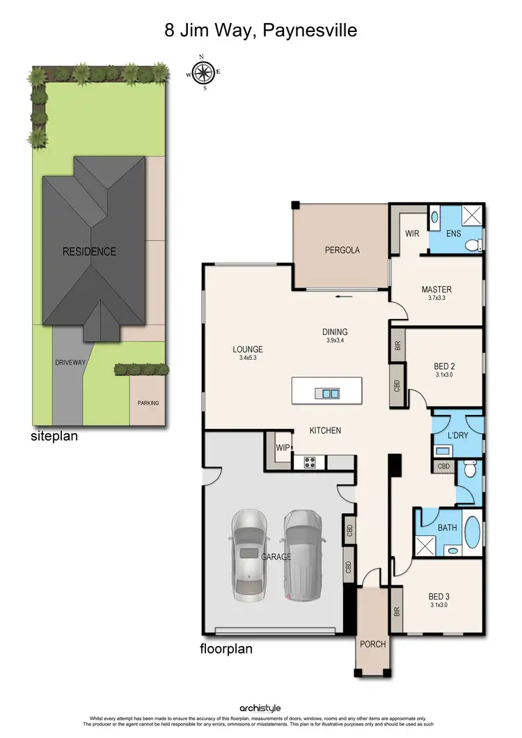 Floorplan of Homely house listing, 8 Jim Way, Paynesville VIC 3880