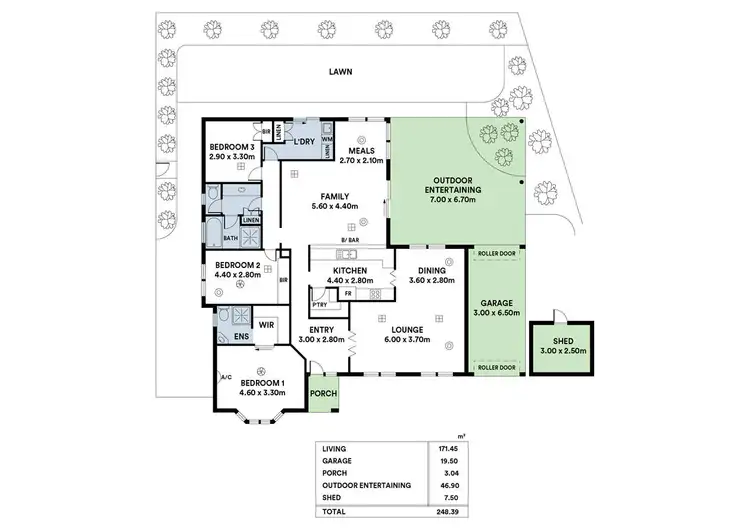 Floorplan of Homely house listing, 9 Fishburn Court, Wynn Vale SA 5127
