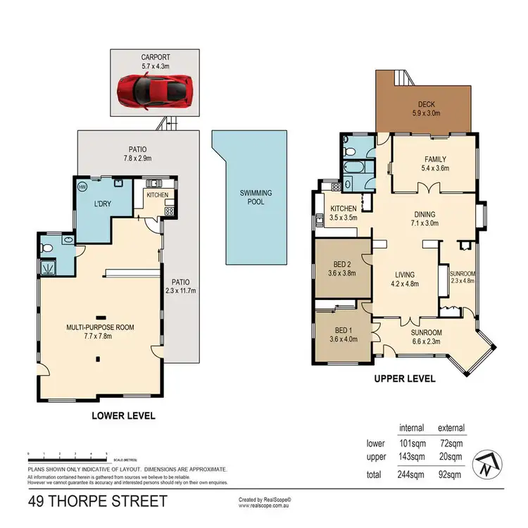 Floorplan of Homely house listing, 49 Thorpe Street, Indooroopilly QLD 4068