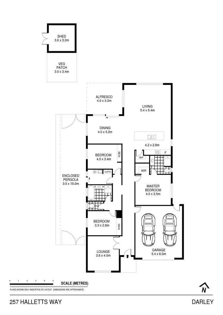 Floorplan of Homely house listing, 257 Halletts Way, Darley VIC 3340
