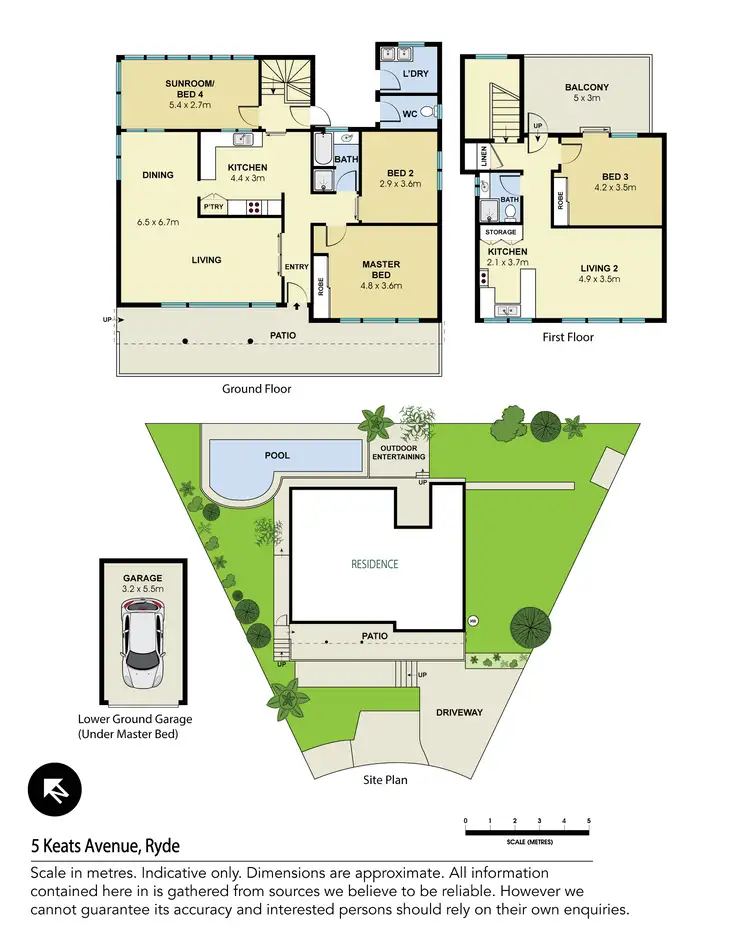 Floorplan of Homely house listing, 5 Keats Avenue, Ryde NSW 2112