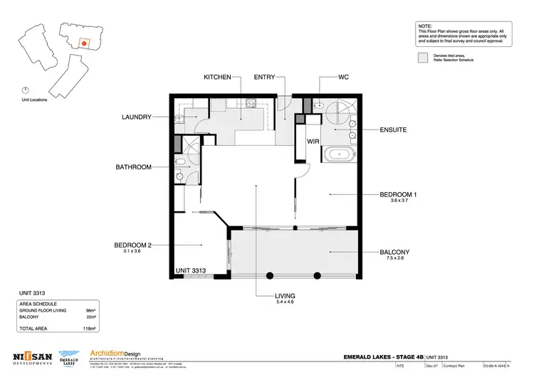 Floorplan of Homely unit listing, 2035/3029 The Boulevard, Carrara QLD 4211
