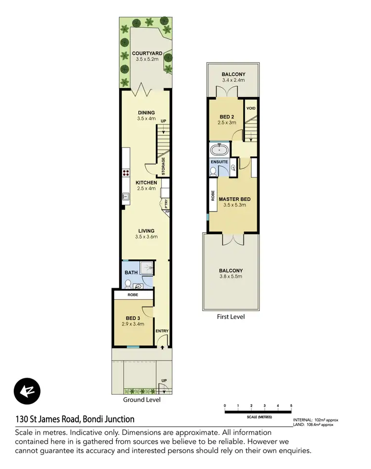 Floorplan of Homely house listing, 130 St James Road, Bondi Junction NSW 2022