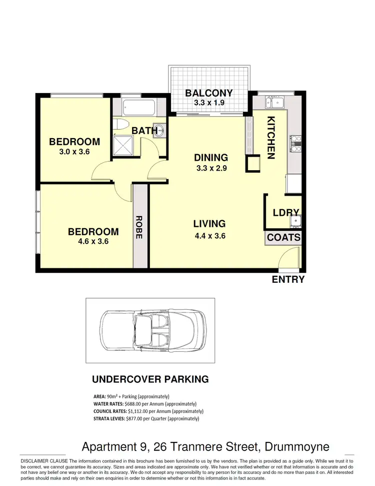 Floorplan of Homely apartment listing, 9/26 Tranmere Street, Drummoyne NSW 2047