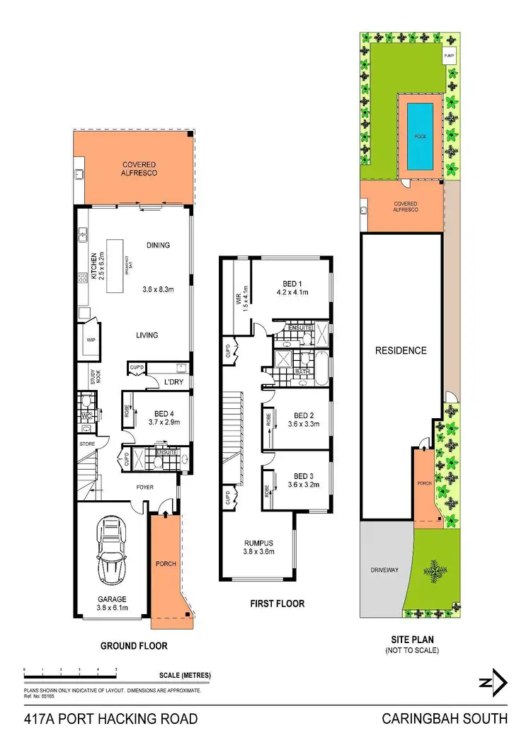 Floorplan of Homely semi-detached listing, 417a Port Hacking Road, Caringbah South NSW 2229
