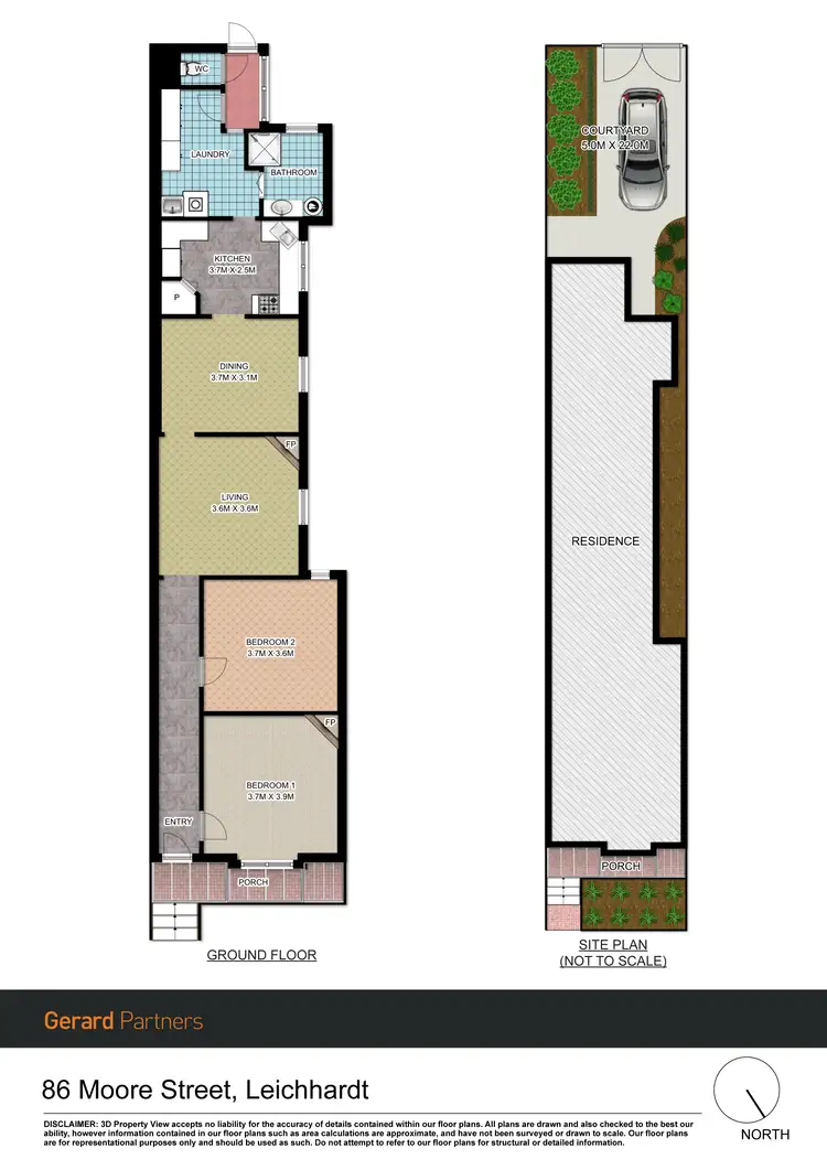 Floorplan of Homely house listing, 86 Moore Street, Leichhardt NSW 2040