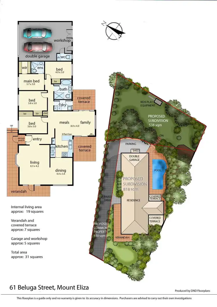 Floorplan of Homely house listing, 61 Beluga Street, Mount Eliza VIC 3930