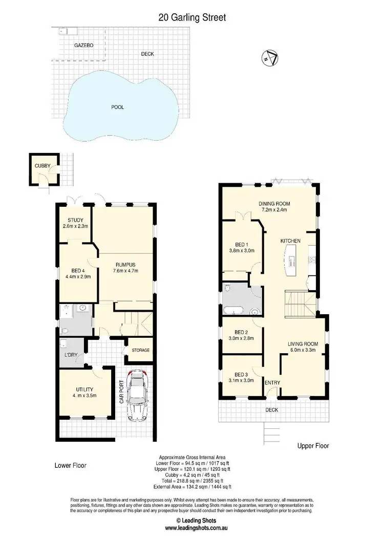 Floorplan of Homely house listing, 20 Garling Street, Red Hill QLD 4059