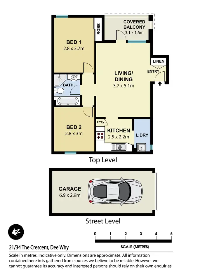 Floorplan of Homely apartment listing, 21/34-36 The Crescent, Dee Why NSW 2099