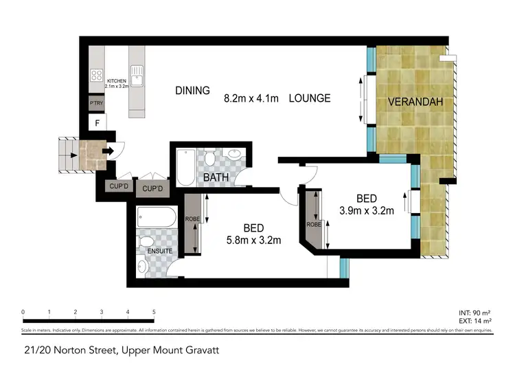 Floorplan of Homely unit listing, 21/20 Norton Street, Upper Mount Gravatt QLD 4122