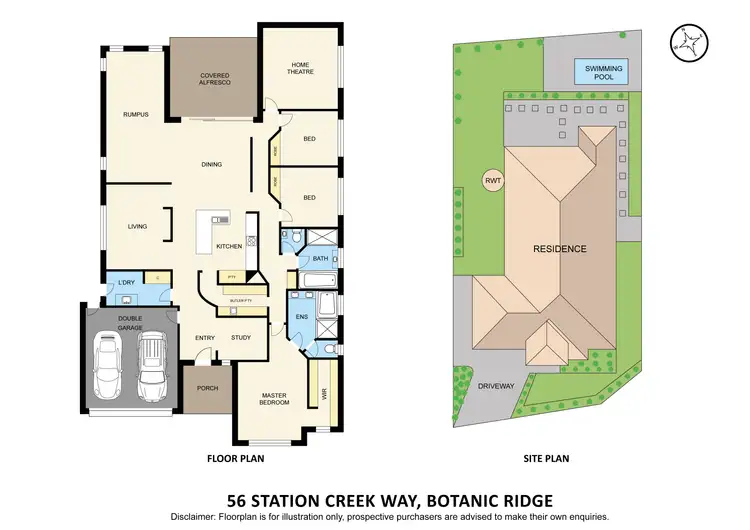 Floorplan of Homely house listing, 56 Station Creek Way, Botanic Ridge VIC 3977