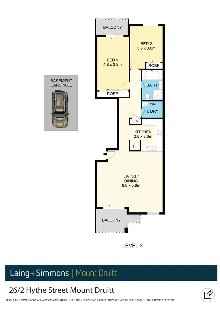 Floorplan of Homely unit listing, 26/2 Hythe Street, Mount Druitt NSW 2770
