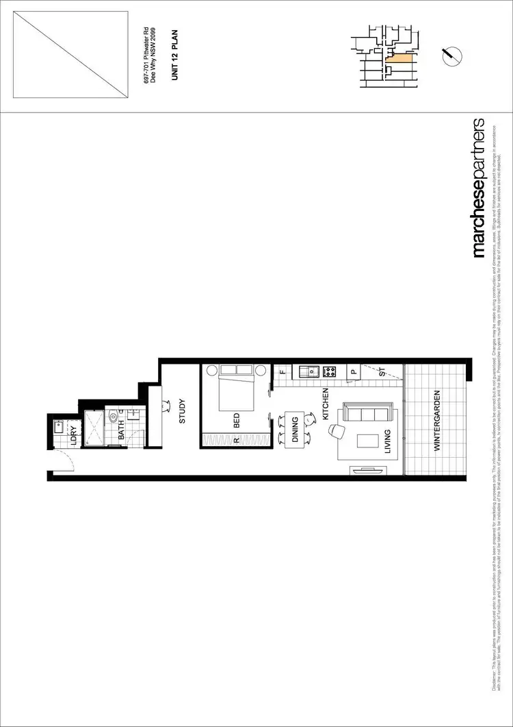 Floorplan of Homely apartment listing, 204/697 Pittwater Road, Dee Why NSW 2099