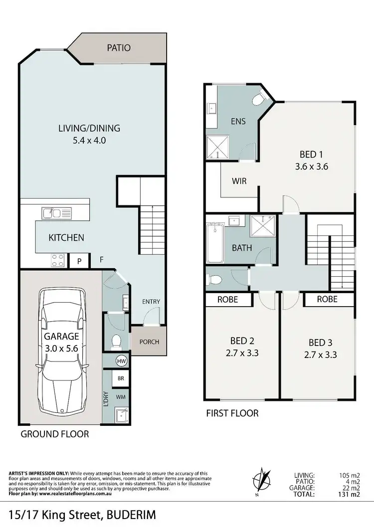 Floorplan of Homely unit listing, 15/17 King Street, Buderim QLD 4556