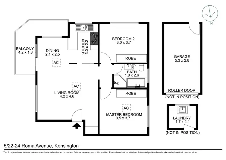 Floorplan of Homely apartment listing, 5/22-24 Roma Avenue, Kensington NSW 2033